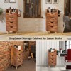 Karl Home 4-Layer Salon Styling Storage Station with 4 Drawers 2 Hair Dryer Holders - 2 of 4