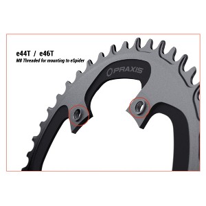 Praxis Works Road eRing 1x Narrow Wide Chainring, 46T, 110 BCD - 1 of 1