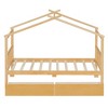 YOOCOZZ Twin Size Wooden House Bed with Drawers - 3 of 4
