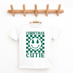 The Juniper Shop Christmas Cutie Checkered Toddler Short Sleeve Tee - 1 of 3