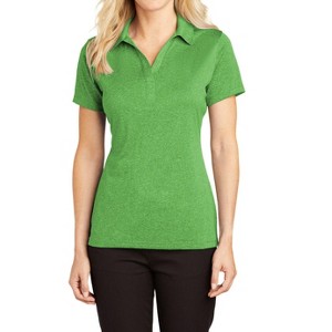 Mafoose Ladies Casual Moisture-Wicking Heather Contender Short Sleeve Polo Shirt - 1 of 4
