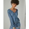 Lucky Brand Women's Long Sleeve Notch Neck Top - 2 of 4