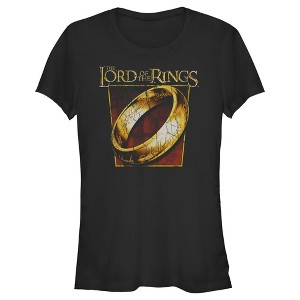 Juniors Womens Lord of the Rings Fellowship of the Ring Close-Up Ring T-Shirt - 1 of 4