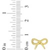 14k Yellow Gold 7mm Bow Earrings - 4 of 4