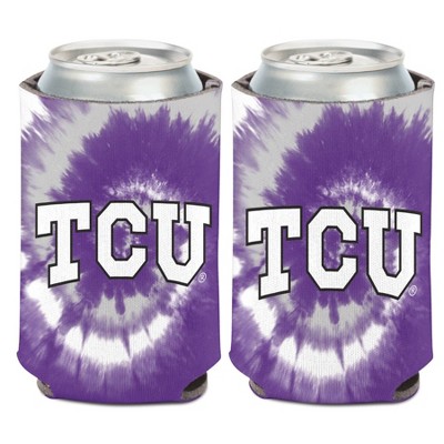 NCAA TCU Horned Frogs Tie-Dye Can Cooler