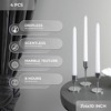 10 inch Taper Candles Set of 4 - Dripless Taper Candles and Unscented Candlesticks - Perfect as Dinner Candles and Household Candles - 2 of 4