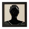 12" x 12" Domonique Brown Black Hair No. 5 Framed Wall Art Black - Deny Designs - 4 of 4