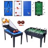 Multi Game Table, 43 Inch Combo Game Table, Hockey/Soccer Foosball/Pool/Table Tennis/Basketball Table Combination Kit for Game Room Home - 2 of 4