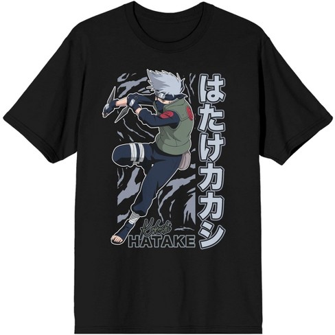 Naruto Shippuden Kakeshi Hatake Men's Black Graphic Tee : Target