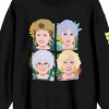 Golden Girls Hearts of Gold Adult Black Crew Neck Sweatshirt - 2 of 4