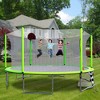NAYSAYE Trampoline 16FT with Basketball Hoop and Soccer Goal for Outdoor Fun with Ladder and Safety Net, Green, 192.13"*106.32"*161.38" - 2 of 4