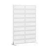PexFix Outdoor Metal Privacy Screen Garden Fence Stripe Pattern Wall Applique - 3 of 4