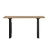 MOEPISY Uniquely Designed Console Table made of Fraxinus Mandschuric Solid Wood Veneer Natural - 4 of 4