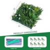 12 PCS Grass Wall Panels 20"x 20", Privacy Screen Greenery Backdrop Panels, Boxwood Grass Panels Hedge Wall Decor for Garden Yard Fence - 2 of 4