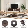 SEVOBAL TV Stands up to 70" TV with Storage Fluted Wood Living Room Media Console Entertainment Center with Cable Management, Brown, 15"*60"*18.5" - 4 of 4