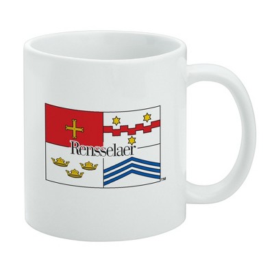 Rensselaer Polytechnic Institute Secondary Logo Ceramic Coffee Mug Novelty Gift Mugs for Coffee Tea and Hot Drinks 11oz White