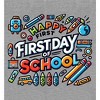 "Happy First Day of School" Adult Long Sleeve Hoodie - 2 of 2