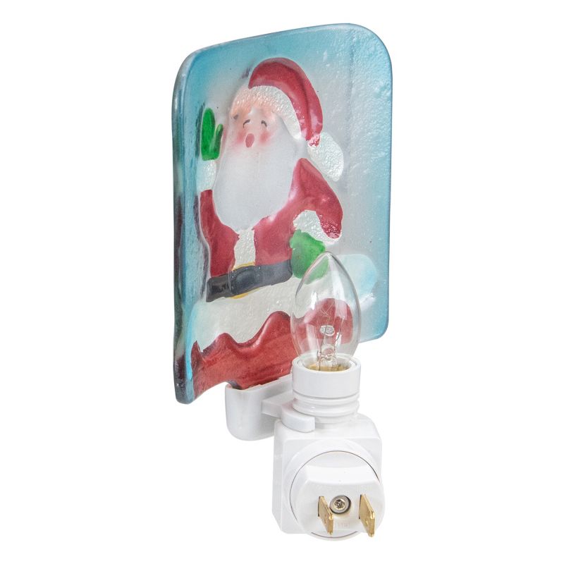 Northlight 6" Red and White Santa Claus Christmas Night Light, 4 of 5