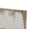 SEVOBAL Wall Art Set of 2 Feather Wing Panels Distressed Finish Boho Chic Decor for Living Room or Bedroom, Multicolored, 44.1"*6.3"*17.9" - 2 of 4