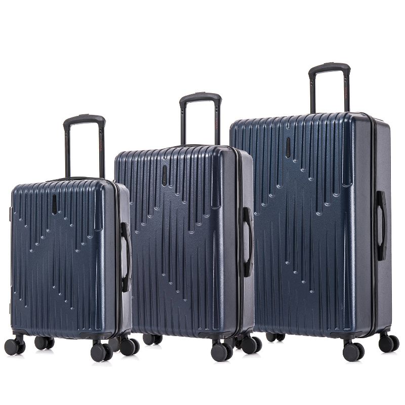 InUSA Drip Lightweight Hardside Spinner 3pc Luggage Set - Blue, 3 of 16