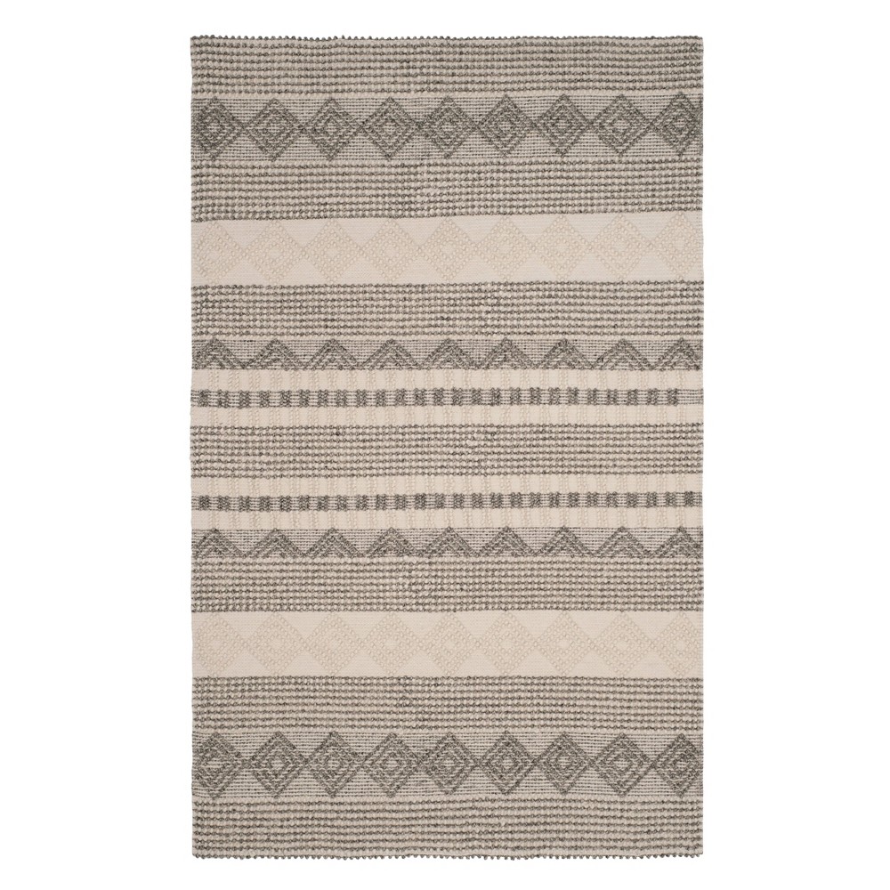 3'x5' Bertram Tufted Rug Gray/Ivory - Safavieh