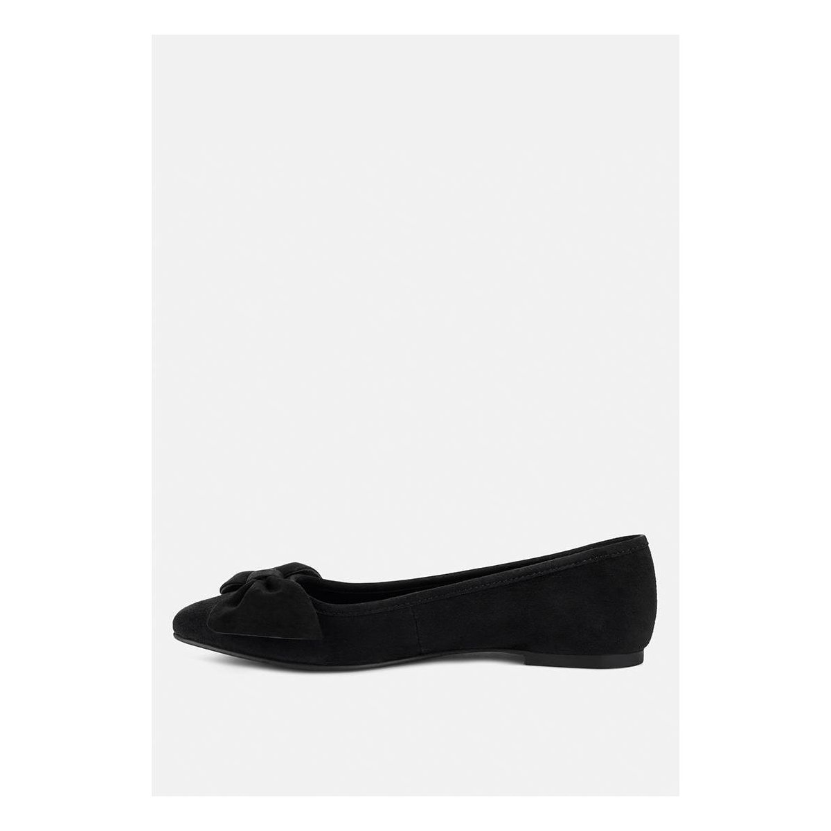 Обувь Rag & Co Womens Chuckle Burgundy Big Bow Suede Ballerina Flats 8 — фото 4