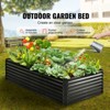 VEVOR Raised Garden Bed, 8 x 4 x 2 ft Galvanized Metal Planter Box with Open Base, for Growing Flowers/Vegetables/Herbs in Backyard/Garden, Dark Gray - 3 of 4