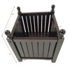 Maggift Planters Raised Garden Bed with Legs Self-Watering Planter Box Raised Bed to Grow Flowers Vegetables, Brown, 15.75"*15.75"*17.25" - 3 of 4