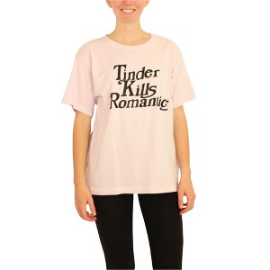 Elevenparis Womens Tinder Kills Romantics Graphic T-Shirt - 1 of 4
