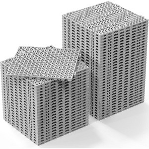 ROVSUN 12''x12'' PVC Interlocking Floor Tiles - Anti-Fatigue Non-Slip Cushioned, Drainage Mat for Restaurant Kitchen Poolside Wet Area Garden - 1 of 4