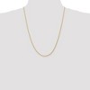 Black Bow Jewelry 1.75mm, 14k Yellow Gold, Solid Parisian Wheat Chain Necklace - 2 of 4