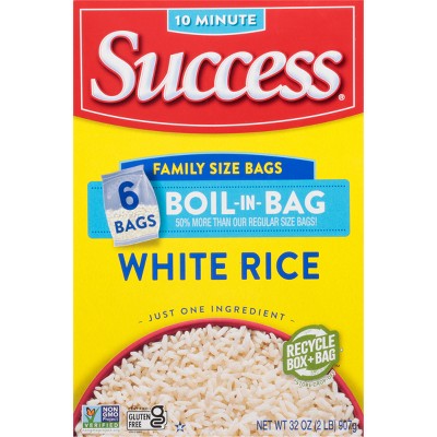 Success Family Size Boil-in-Bag White Rice - 2lbs/6ct