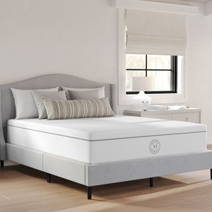 Martha Stewart SleepComplete 12" Firm Hybrid Pocket Spring and Foam Dual-Action Cooling Mattress with Soft Breathable CoolWeave Jacquard Knitted Top - 1 of 4