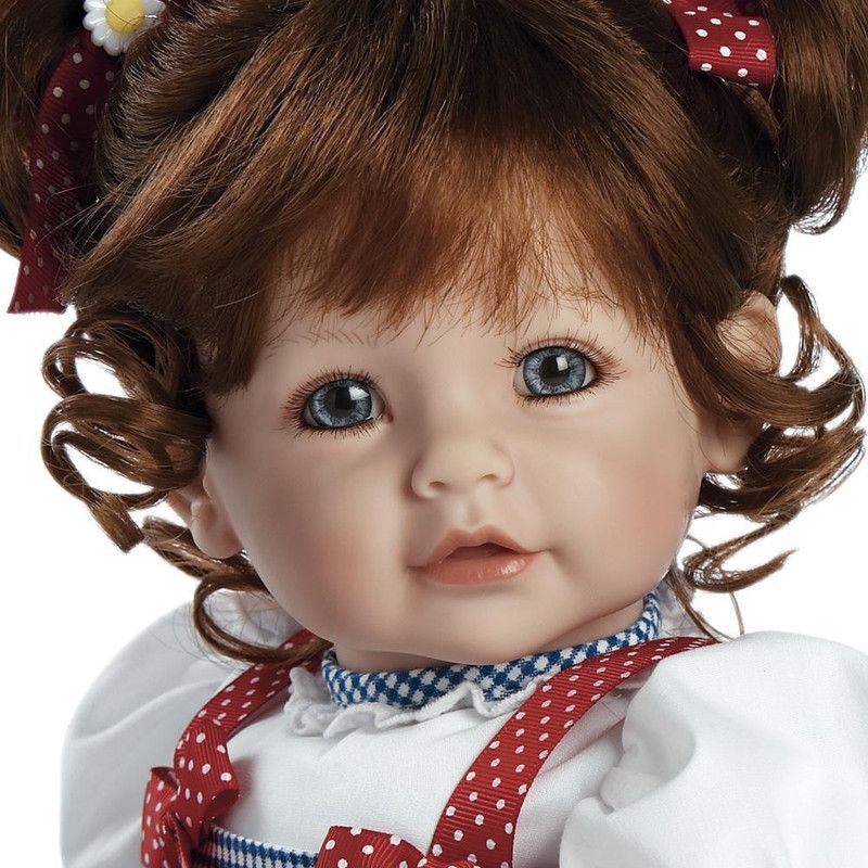 Adora Realistic Baby Doll Daisy Delight Toddler Doll - 20 inch, Soft CuddleMe Vinyl, Auburn Red Hair, Blue Eyes, 3 of 7