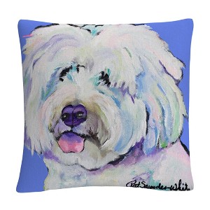 Pat Saunders 16 X 16 Decorative Throw Pillow by Trademark Fine Art - 1 of 4