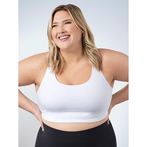 Leading Lady The Brigitte Racerback - Seamless Front-closure Underwire Bra  In White, Size: 48dd : Target
