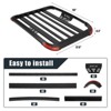 Roof Rack Basket, 63 x 37.8 Inch RB544 Car Carriers Rooftop Basket, 165Lbs Capacity Cargo Rack for SUV Truck Cars - 4 of 4