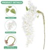 Unique Bargains Silk Durable UV-resistant Artificial Plant 3 Pcs - 2 of 4