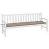 vidaXL Garden Bench Cushion Taupe Oxford fabric with hollow fiber filling - 3 of 4