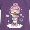 Girls' - Lol Surprise! - Snowbunny And Snowflakes Fitted Short Sleeve Graphic T-Shirt - 2 of 4