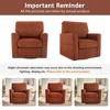 CAVINAS 360° Swivel Accent Chair with Storage Pockets,Modern Barrel Chair with Pocket Spring Cushion,Chenille Sofa Chair for Living Room,Office - 4 of 4