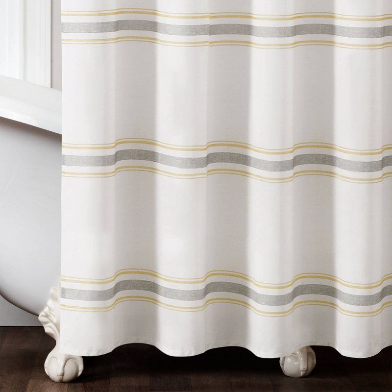 Farmhouse Striped Shower Curtain - Lush D&#233;cor, 5 of 10