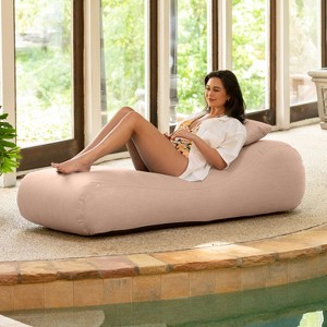 Arlo Outdoor Bean Bag Sun Lounger - Pool and Patio Chaise Recliner - 1 of 4