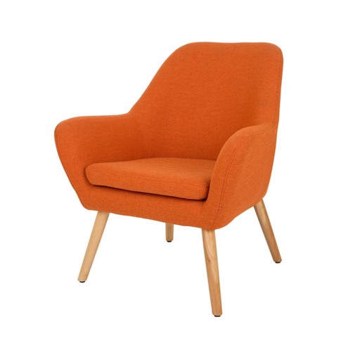 Midcentury Modern Oversized Accent Chair Orange Glitzhome