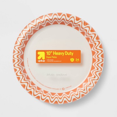 Halloween Disposable Plates - Orange - 10" - 24ct - up&up™