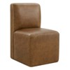 Spruce&Spring Upholstered Dining Chairs with Casters Set of 2 - 3 of 4
