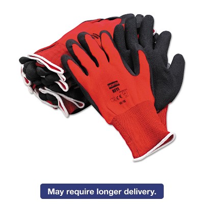 North Safety NorthFlex Red Foamed PVC Gloves Red/Black Size 10X-Large 12 Pairs NF1110XL