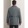 INSPIRE CHIC Men's Notched Collar Double-Breasted Formal Classic Peacoats - 3 of 4