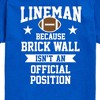 Boys' - Instant Message - Lineman Brick Wall Position Short Sleeve Graphic T-Shirt - 2 of 4