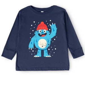 Blue Yeti Distressed - Toddler Long Sleeve Graphic Tee - 1 of 4
